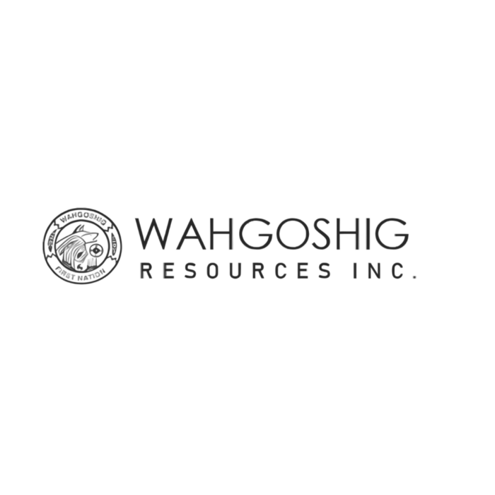 Timmins Care Logo of Wahgoshig Resources Inc., featuring the company name in all caps with a circular emblem on the left depicting stylized elements. Cochrane District Social Services Administration Board